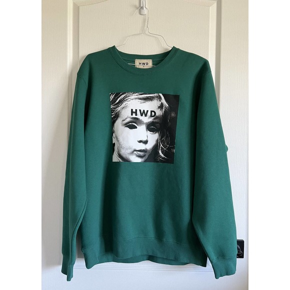 HALFWAY DEAD Green HWD Sweatshirt Crew Neck Pullover Size XL - Picture 2 of 12